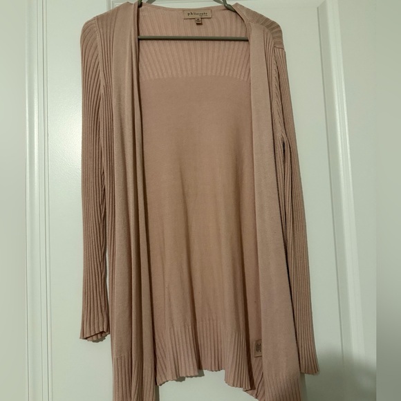 Philosophy Light Pink Women's Cardigan Size XS - Picture 2 of 7
